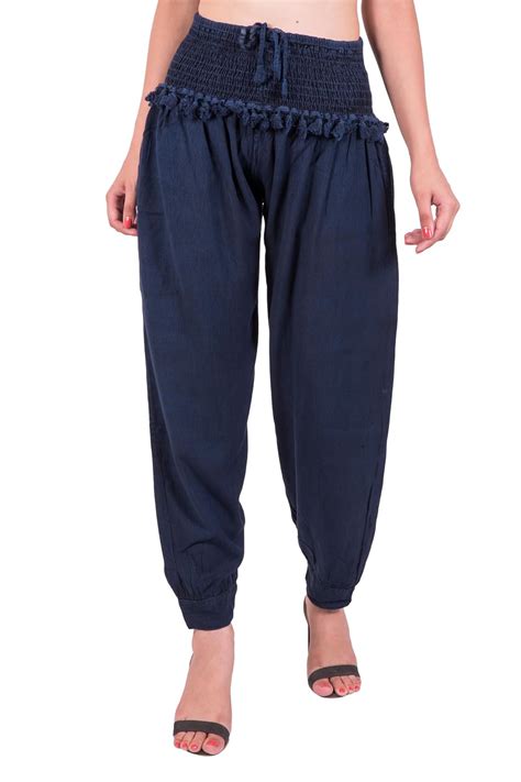Buy LUJOSO Women's Fringe Harem Pant | Harem Pant for Women | Patiala ...