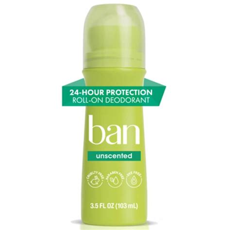Ban Invisible Roll-On Antiperspirant Deodorant Original Unscented ...