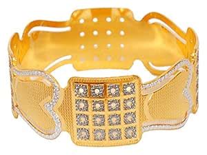 Buy DSGT Gold & Silver Plated Bangle for Women & Girls (Size: 2.5 ...
