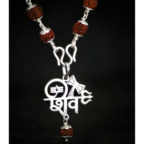 Orignal Rudraksha Mala with Shiv Pendent – Jewllery Design
