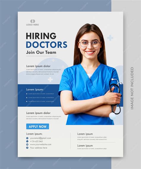 Premium Vector | Vector medical healthcare job recruitment social media post flyer template design