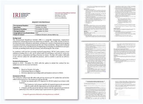 Image result for Examples of RFP Proposals