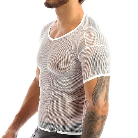 Sissy Mens Lingerie Mesh See-through Fishnet Top | Ubuy India