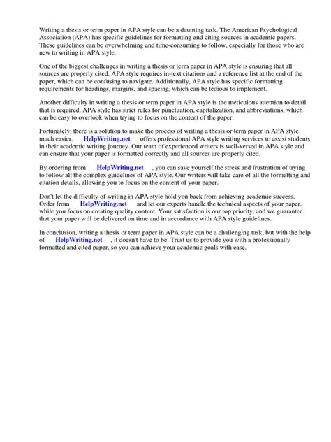 Image result for APA Term Paper Example