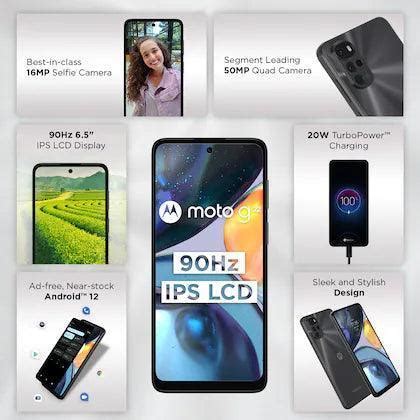 Moto g22 64 GB, 4 GB RAM, Cosmic Black, Refurbished – Triveni World