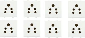 JELECTRICALS ODULAR 6A 3 PIN SOCKET 6 A Three Pin Socket Price in India ...