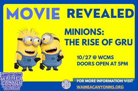 WCMS Movie Night - an evening of fun and information, Waimea Canyon ...