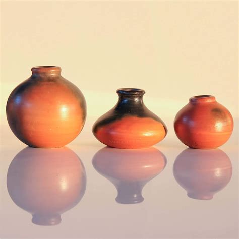 Buy SWADESHI BLESSINGS Exclusive Range Miniature Terracotta/Clay Pots ...