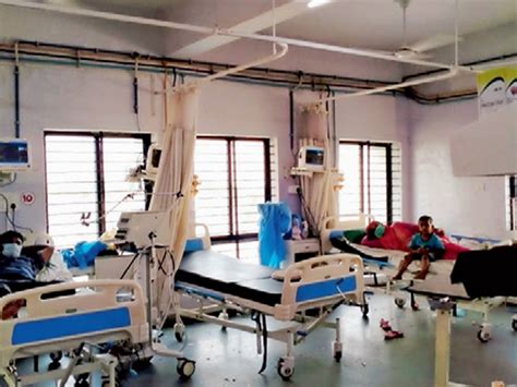 In close treatment of coronary artery patients, the ward is disinfected ...