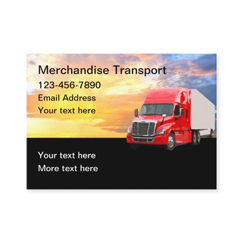 Transportation Business Cards 的图像结果