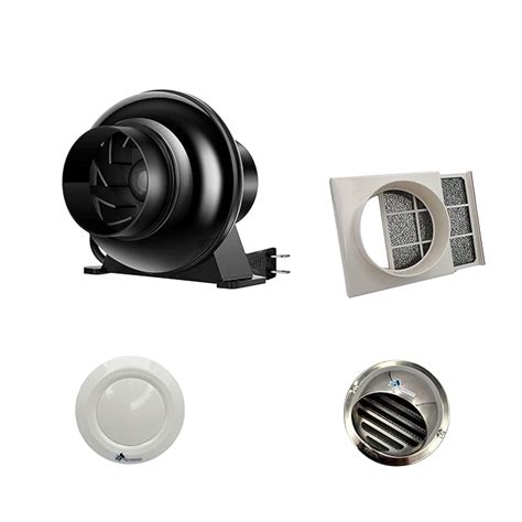 Astberg Micro Jet Fan With Dust Filter 150mm/6 1 (4" Disk Diffuser) 1 ...