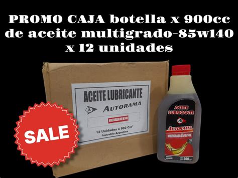 PROMO CAJA X 12 UNIDADES ACEITE MULTIGRADO 85 W 140 X 900 CM3. – TRAN29 ...