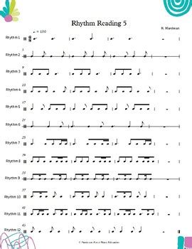 Image result for Rhythm Reading Exercises