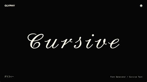 Image result for Cursive Font Generator