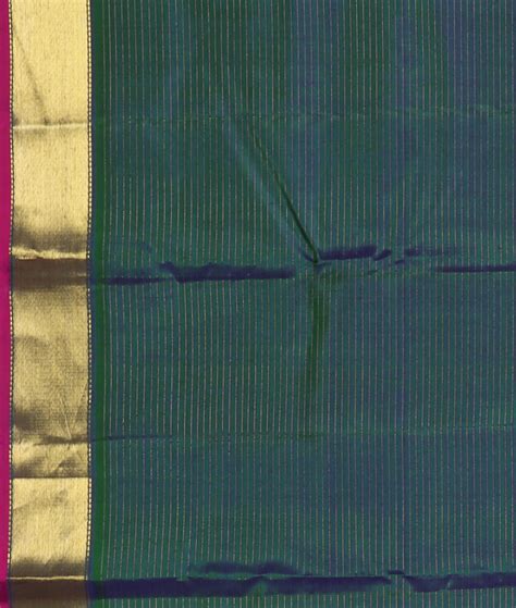 Buy Peacock Blue Handwoven Kanjivaram Silk Saree T412319