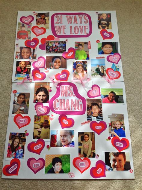 Giant Valentine's Day or February Birthday Card for a teacher. Mini ...