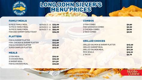 Long John Silver Restaurant Menu: Captain Flint – LRYBJS