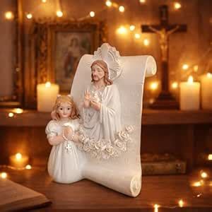 Buy DDSS First Holy Communion Jesus and Boy/Girl Figurines, Religious ...