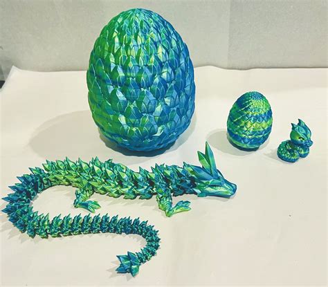3D Printed Dragon Eggs and Dragons - Crystal Dragon - Best Bang for ...