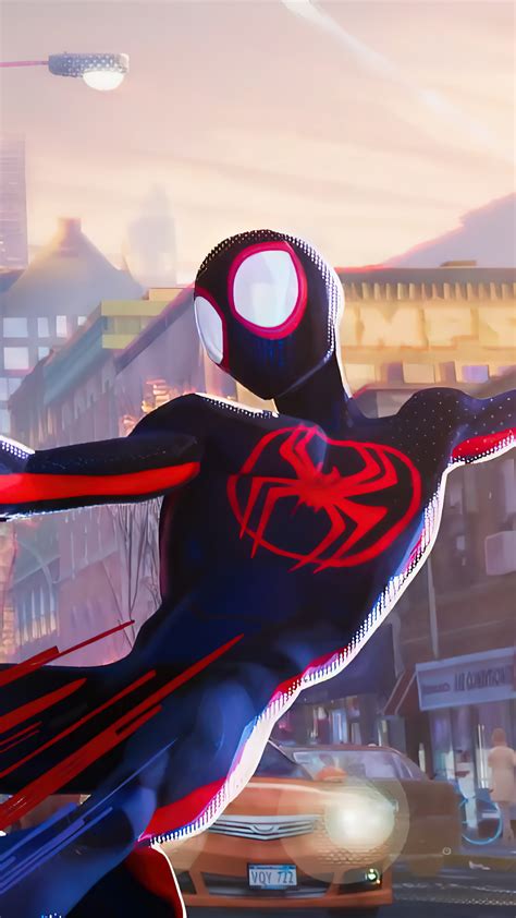 Miles Morales Web Swing 4K #8950h Wallpaper iPhone Phone