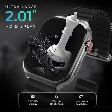beatxp Marv Ultra 2.01 HD Bluetooth Calling Smart Watch, Metal Body ...