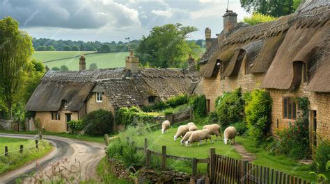 Las cabañas de techo de paja en los Cotswolds, Inglaterra, están hechas ...