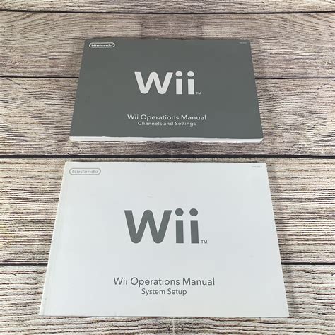 Nintendo Wii Operations Manual - System Setup/Channels and Settings | eBay