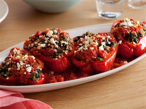 Greek-Style Stuffed Peppers | Recipe | Stuffed peppers, Food network ...