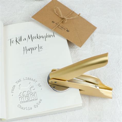 Personalized Book Embosser from the Library of Book Embossercustom ...