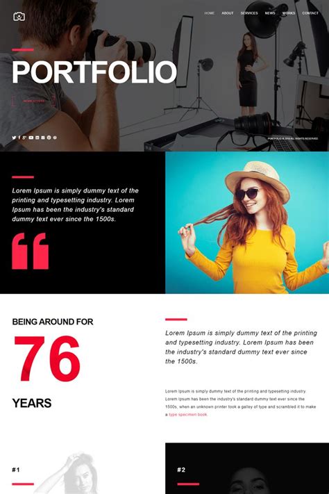 Image result for Portfolio Website HTML