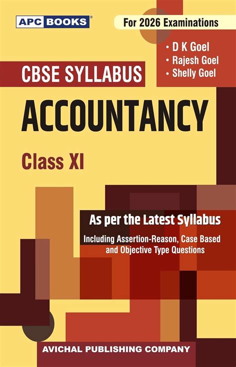 APC Books CBSE Exam 2026 Class 11 Accountancy Book As per the Latest ...