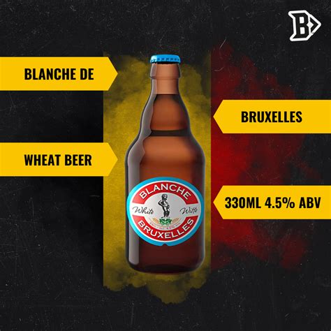 Blanche de Bruxelles Belgian Wheat Beer 330ml Bottles 4.5% ABV (12 Pac ...