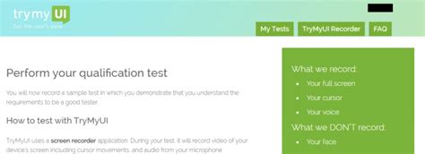 Image result for TryMyUI Tester