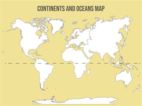 Printable Blank Map Of Continents And Oceans - Printable Word Searches