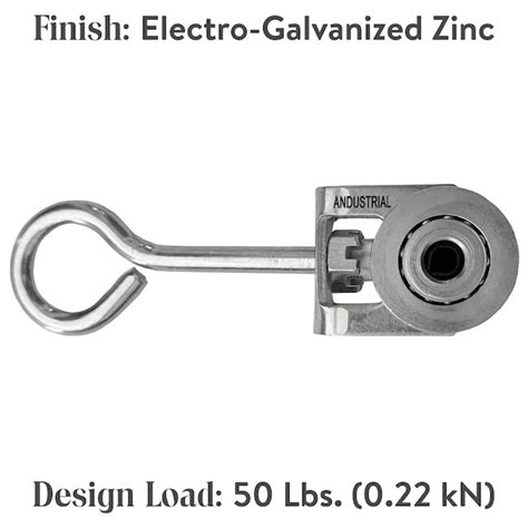 ANDUSTRIAL 1-1/2-in Universal Strut Bearing Trolley Assembly TWPS105 at ...