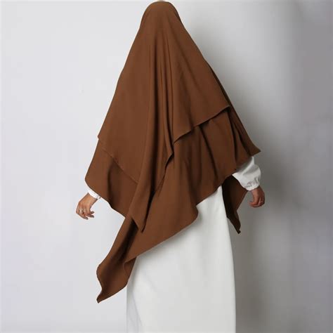 Khimar : 2 Layer Triangular Diamond Instant Khimar-Hijab-Jilbab for Gi ...