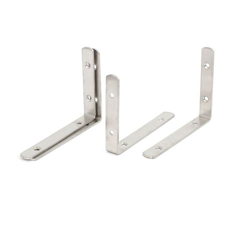 ELECTROPRIME 150mmx110mmx3mm Stainless Steel L Shaped Angle Brackets ...