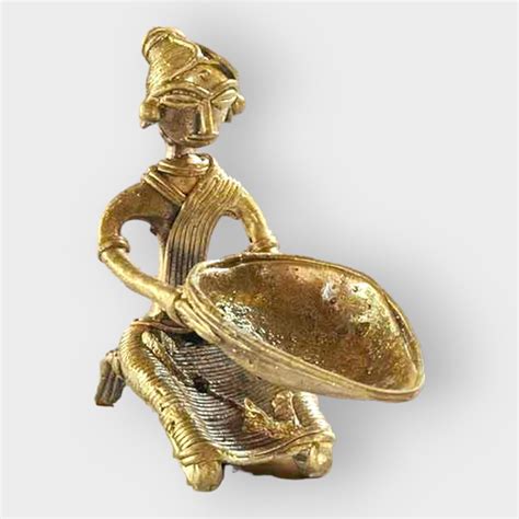 Shop – Bengal Dokra Brass Lady Oil Lamp - GI Heritage– Gi Heritage