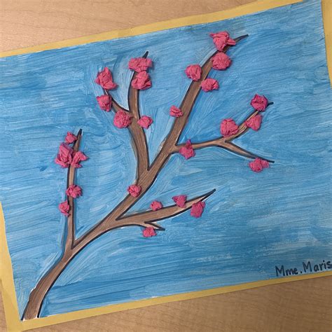 Cherry Blossom Tree Painting Kids