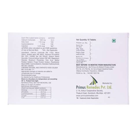 Buy Calciflex Xt Strip Of 10 Tablets Online & Save Up to 24% at PharmEasy