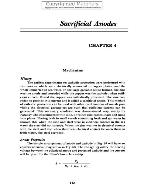 Image result for Anode Sacrificial Theory