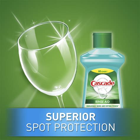 Cascade Rinse Aid, Dishwasher Rinse Agent, Original Scent, 16 Fl Oz