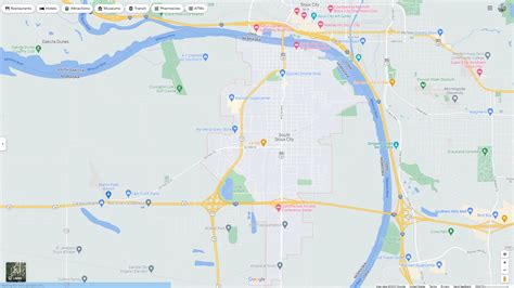 South Sioux City, Nebraska Map
