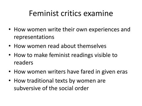 Feminist literary criticism | PPTX