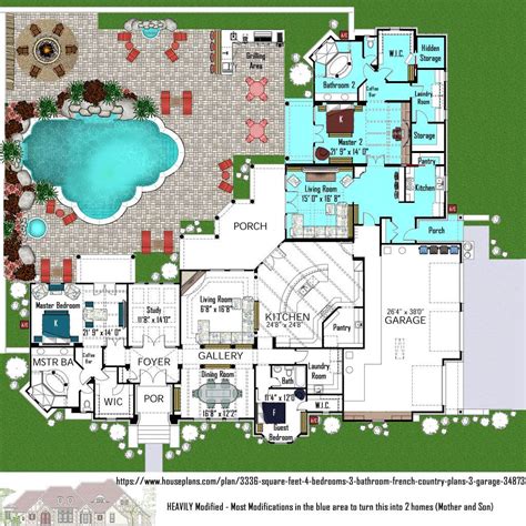 Multigenerational Design - Two homes in one. The plan was heavily ...