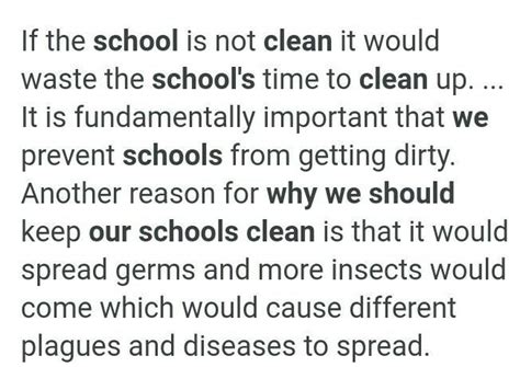 why we should keep our school clean - Brainly.in