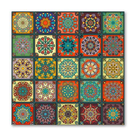 Tamatina Wall Stickers|Wall Mosaic|Wall Tiles|Self Adhesive|Size-.4 Sq ...