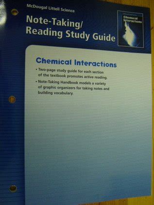 Chemical Interactions, Grades 6-8 Note-taking/ Reading Study Guide ...