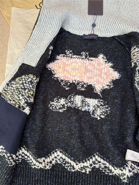 LOUIS VUITTON LV ZIPPERED KNITTED BLOUSON JACKET – BLACKJASON7