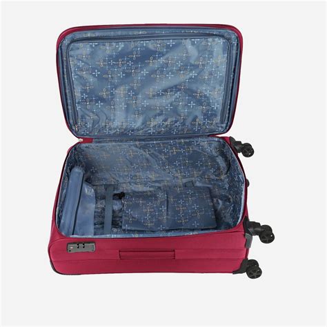 Buy Safari Nuvaldo Deluxe 59/69/79 cm Red Trolley Bag Online